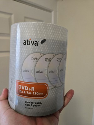 Ativa DVD+R 16x 4.7GB 120min Ideal for Audio, Data & Photos
