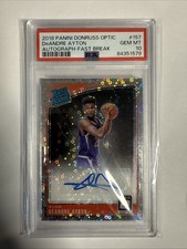 2018 Donruss Optic  Fast Break Prizm Signatures DeAndre Ayton  PSA10 POP2 Rookie