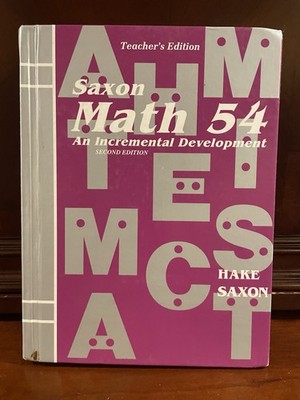 Saxon 54 Math (2nd Edition) 5/4 TEACHERS Edition