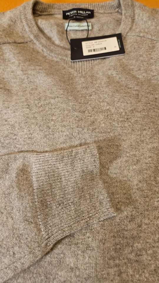 Suéter PETER MILLAR Corona Artesanal Cachemira Flexible Gris Vendaval - Precio de venta sugerido por el fabricante $548.0 Foto 2 de 4