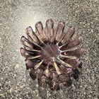 Purple Hand Blown Art Glass Decorative Bowl Abstract Shape Glossy Finish — photo 1