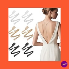 TUONYIS Women's Bra Converter Set, Adjustable Low Back Extender, 6-Pack