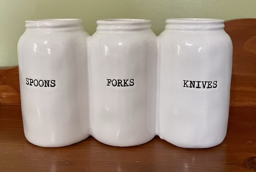 Mudpie - Triple Ceramic Utensil Holder - 45800009