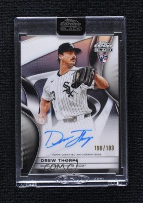 2025 Topps Chrome Black Auto Refractor 198/199 Drew Thorpe #CBA-DT Auto 5h0