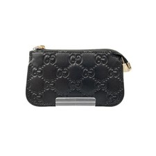 GUCCI Coin case with key ring 447964 1000 black