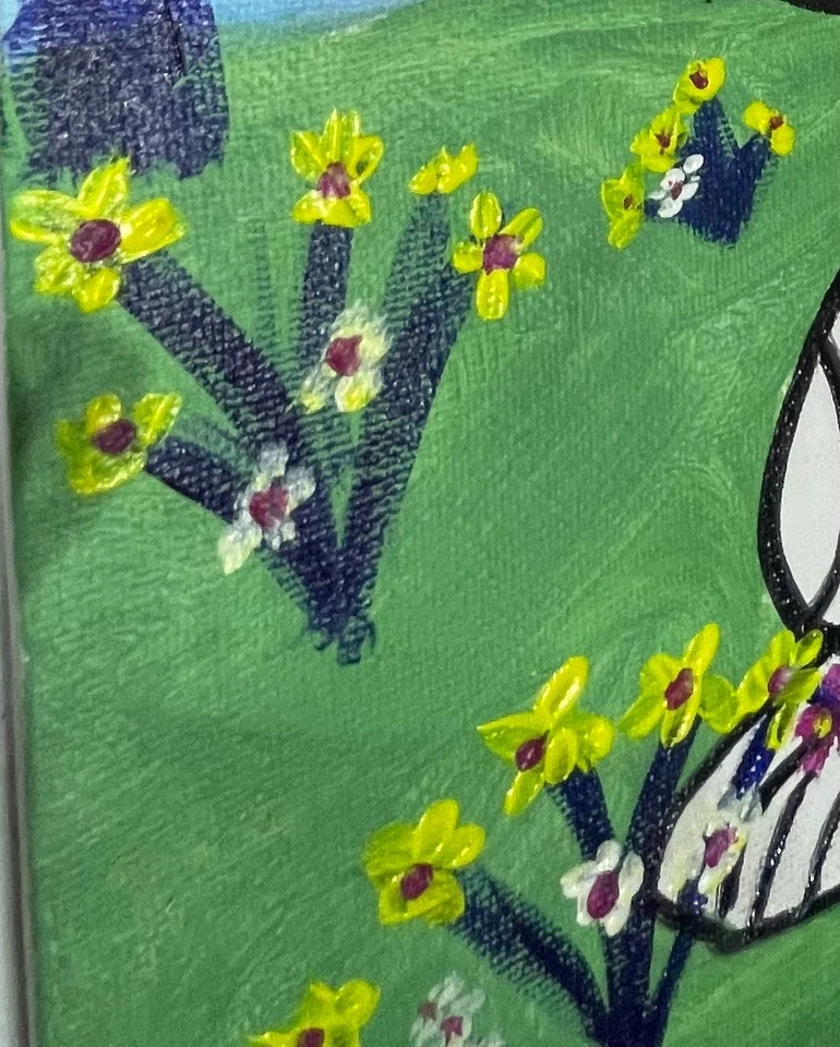 Original Art "Snoopy 7" 8x10 Canvas Expressionism Abstract Design Home Art - Image 2 of 4