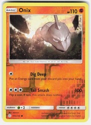 Onix 105/236 Common Cosmic Eclipse Pokemon Reverse Holo