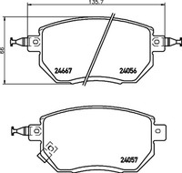 Bremsbelagsatz Scheibenbremse Hella Pagid 8DB 355 011-101 FüR Nissan Infiniti Fx