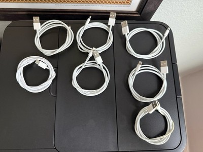 Lot Of 7 Apple USB-A to Lightning Cables (lightly used)