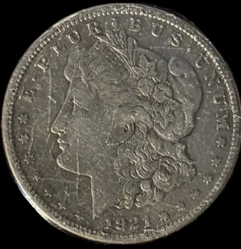 1921-S Morgan Silver Dollar $1, Very Good VG