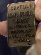 Tampon Bronze Château Grand Coustin 1989 Vin De Bordeaux . Sceau , Cachet