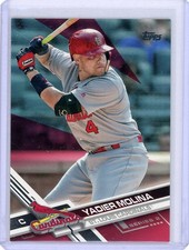 2017 Topps Series 2 Baseball Mother's Day Pink #373 Yadier Molina No 45 of 50