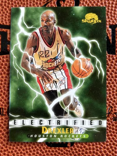 1995-96 SkyBox Electrified Clyde Drexler #285 Insert Rockets - Picture 1 of 2