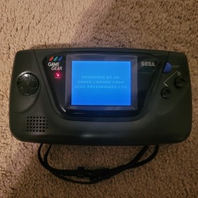SEGA Game Gear Handheld System RECAPPED [TESTED, Dim Backlight] (1991, Black)