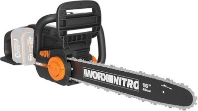 WORX WG385.9 40V 2X20V 16'' NITRO Chainsaw w/ Brushless Motor -No Battery/Charger