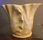 Vintage McCoy Pale Yellow Tulip Vase ~ #732 Ceramic Pottery Planter USA