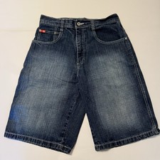 VTG Southpole Jean Shorts Mens Size 32 Baggy Y2K Denim Jorts Red Tab Baggy Wide