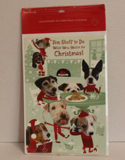 Hallmark Dogs Fun Stuff To Do Christmas Advent Calendar W/Envelope