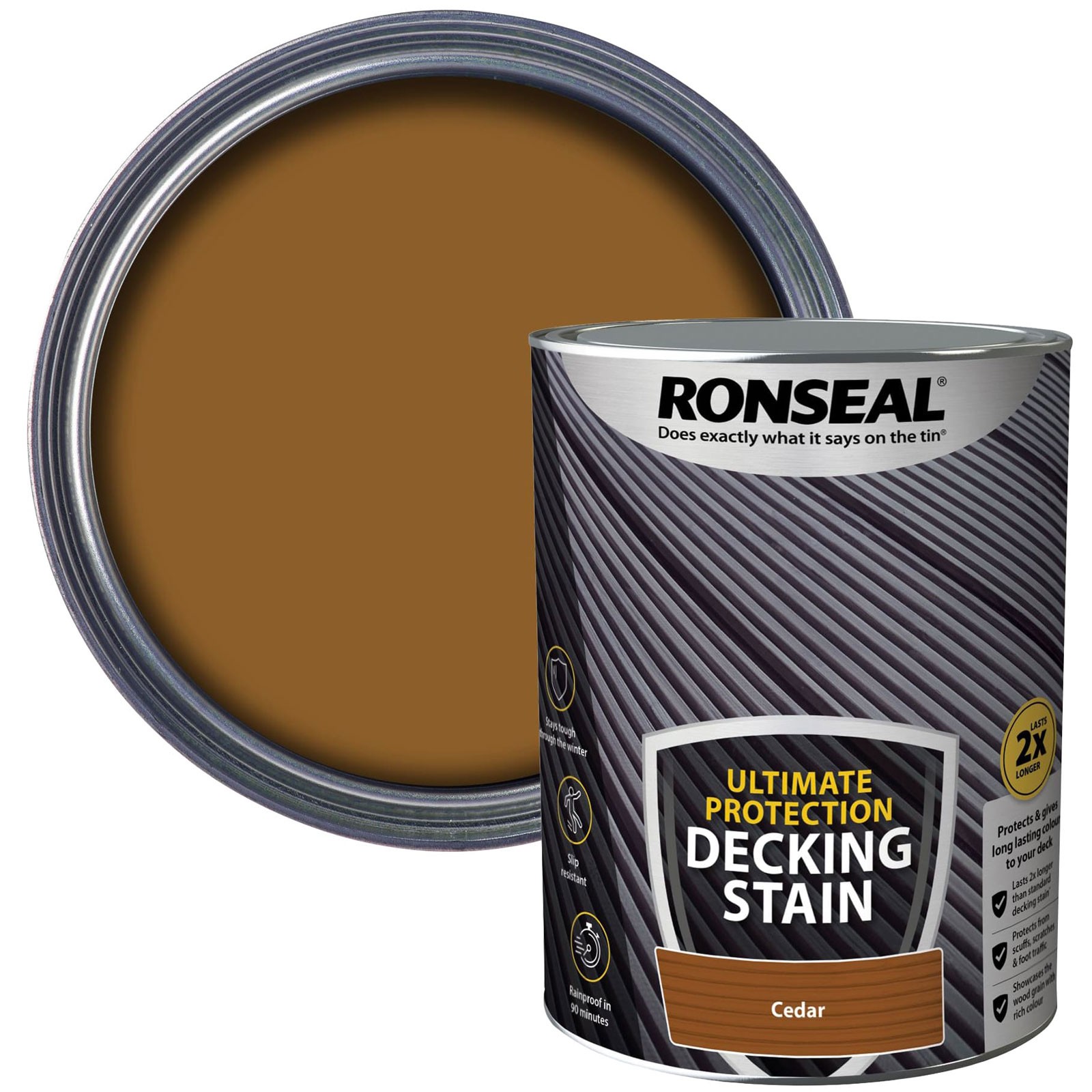 Ronseal Ultimate Protection Decking Stain Cedar 5 litre