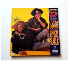 Salt-N-Pepa X2 Autographed Signed Album LP Cover ACOA