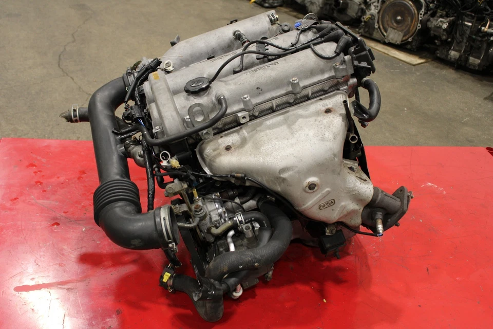 JDM MAZDA MIATA B6 1994-1997, 1.6L DOHC MOTOR 4 CYLINDER ENGINE LOW MILES - Image 2 of 4