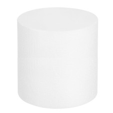 Runder Schaumkuchen-Dummy, 8"x8" wei&szlig;er Fake-Kuchen f&uuml;r Cake Circles
