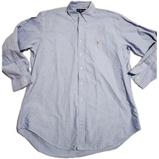 Ralph Lauren Yarmouth Oxford Button Down Shirt L Mens 16 1/2 34 Flesh Pony