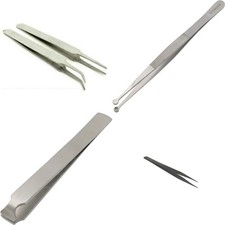 Jewelry Beading Tweezers Set Watch Repair Hobby Tool Kit