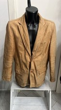 Men's Brown Leather Jacket Jake's Size L AD449
