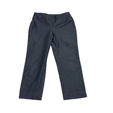 Chico's So Slimming Size 1/S Women's Denim Blue Stretch Pull On Crop Pants