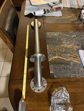 Stainless Steel ADA Straight Grab Bar 18 in Concealed Mount 300 lb Silver