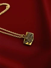 Double Sided Beatles Bronze Necklace,Unisex Beatles Gift,Bronze Abbey Road Penda