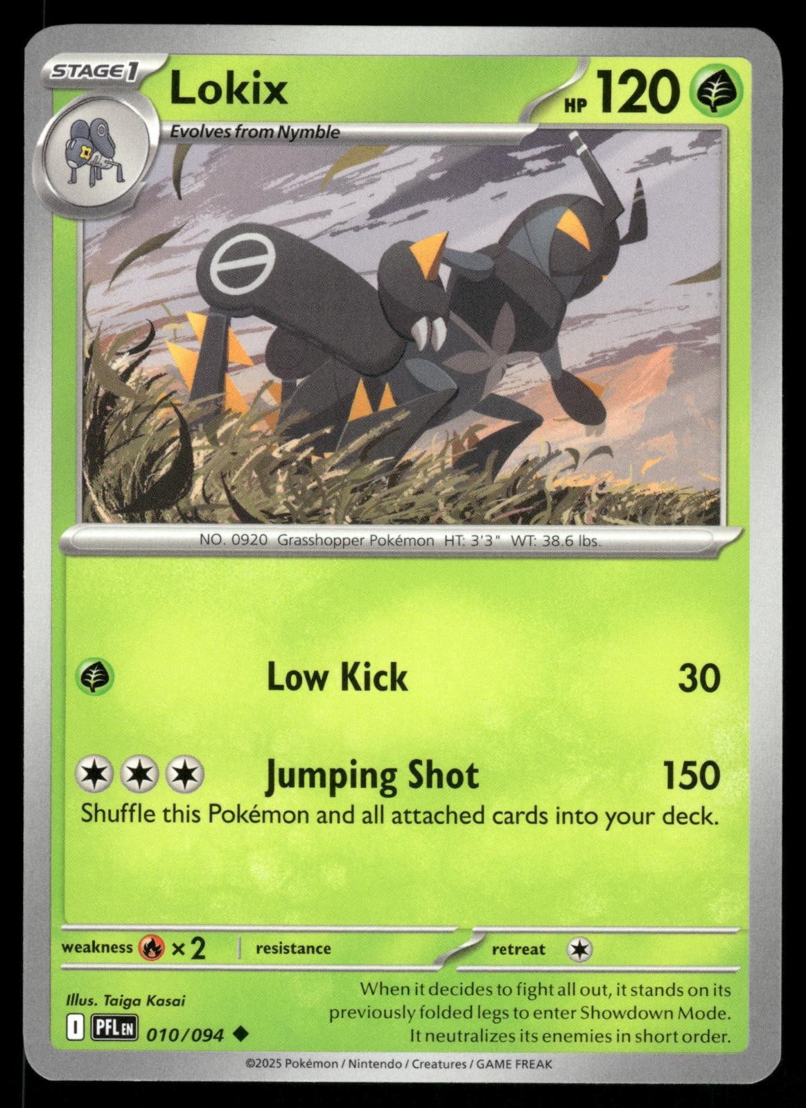 Lokix 010/094 Uncommon Phantasmal Flames Pokemon Lightly Played