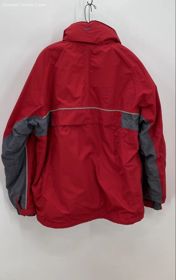 Nike Men's Red 3 in 1 Windbreaker Fleece Jacket - Size L - Image 2 of 4