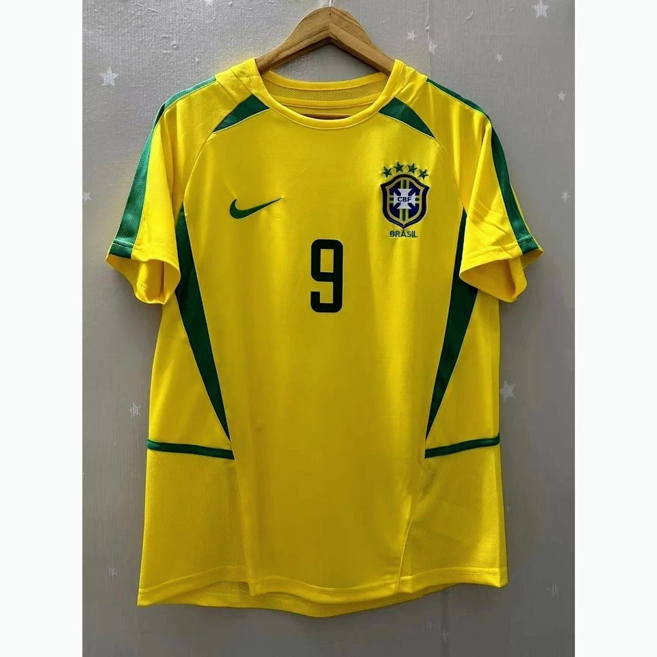 Camiseta Ronaldo Nazário #9 - Brasil Mundial 2002 - Local Retro | Talla L - Imagen 2 de 4