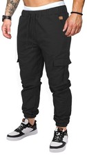 Mens Fashion Joggers Sports Pants Casual Cotton Polyester Cargo Pants Gym Swe...