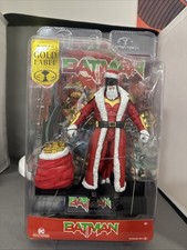 McFarlane Multiverse DC Gold Label Santa Batman Action Figure Red Suit