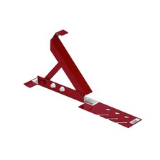 Qual-Craft 2500 Red Steel Adjustable Roof Bracket 10 L x 8 H x 2 W in. 5 Pack