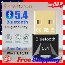 USB Bluetooth 5.0 Wireless Stereo Audio Music Adapter Dongle Receiver For TV PC