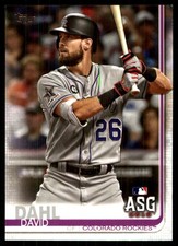 David Dahl 2019 Topps Update #US42 Rockies MLB READ FREE SHIPPING AutographDen