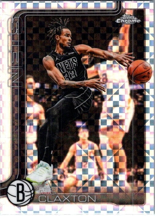 Nic Claxton Brooklyn Nets 2026 Topps Chrome X-fractor #123