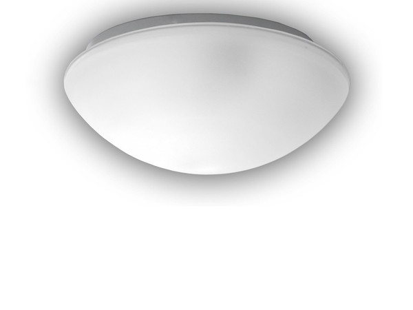 Led Glasleuchte Satiniert Mit Klarrand Ø 20Cm Deckenlampe Rund Glas KüChenlicht-image
