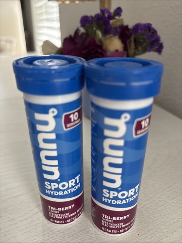 2 X NUUN Sport Hydration Tri-Berry x 10 Effervescent Tablets