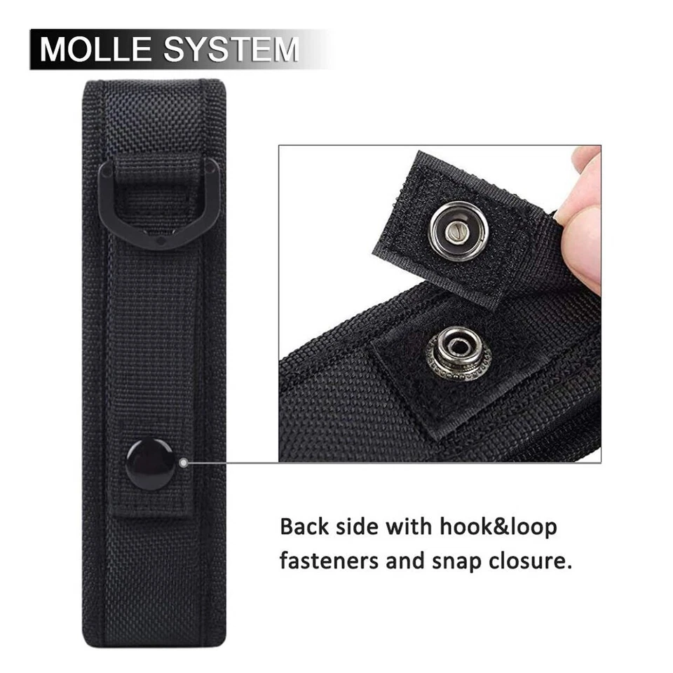 Tactical EDC Pouch Nylon Folding Knife Flashlight Sheath Camping Outdoor Holster - Image 4 of 4