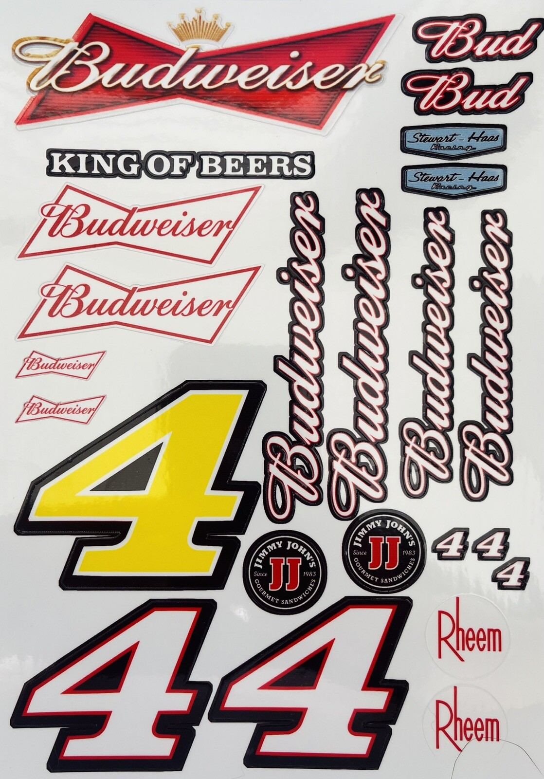 110cc Racing Sticker 1/10 Scale R/C Racing Vinyl Decal/Sticker Sheet W/ Sponsor Stickers ...