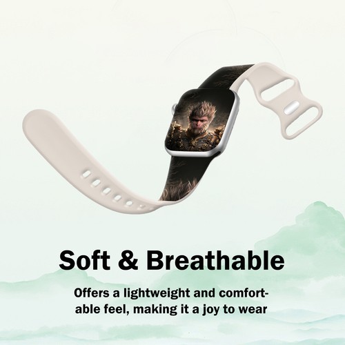 Soft Silicone Sport Band for Apple Watch Ultra/Ultra 2 9/8/7/6/5/4/3/2 SE Strap - Picture 5 of 14