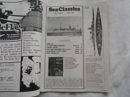SEA CLASSICS Magazine NOVEMBER 1973 - Picture 2 of 2