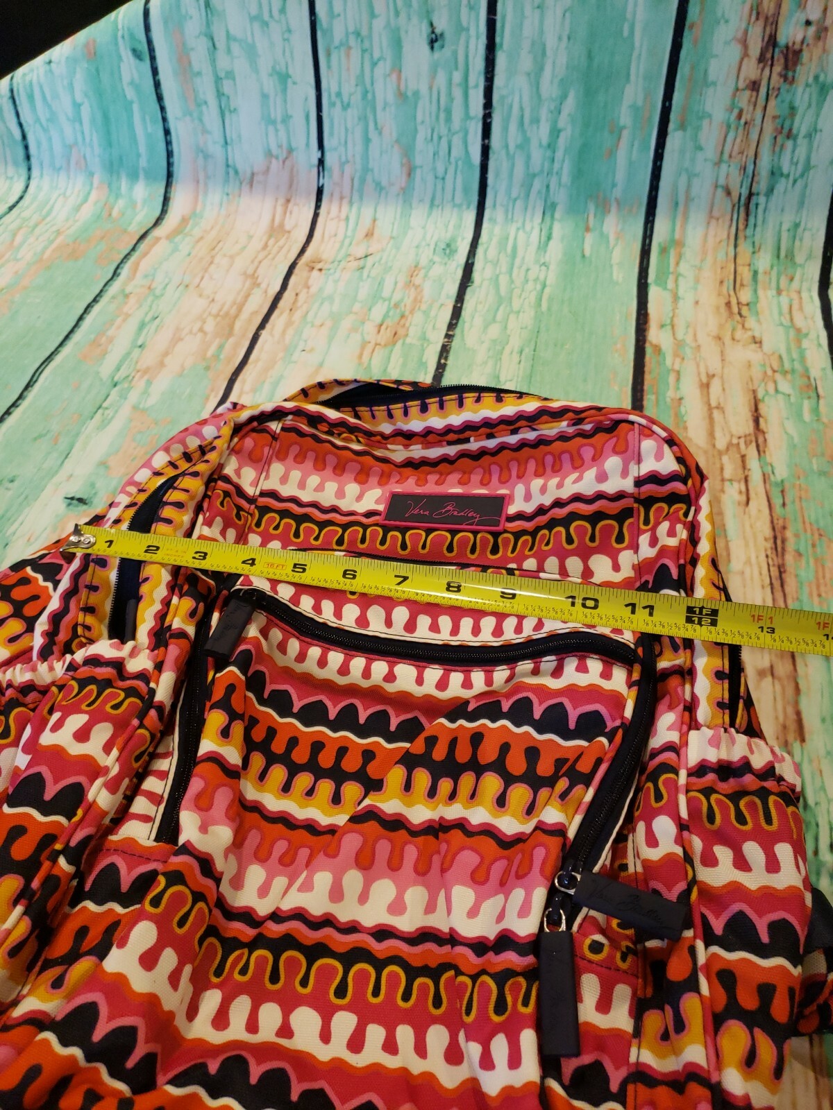 EUC Vera Bradley Backpack Multi colored Super Cute - image 8