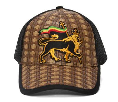 Straw Adjustable Trucker Hat w/ Patch (Various Fun Styles)