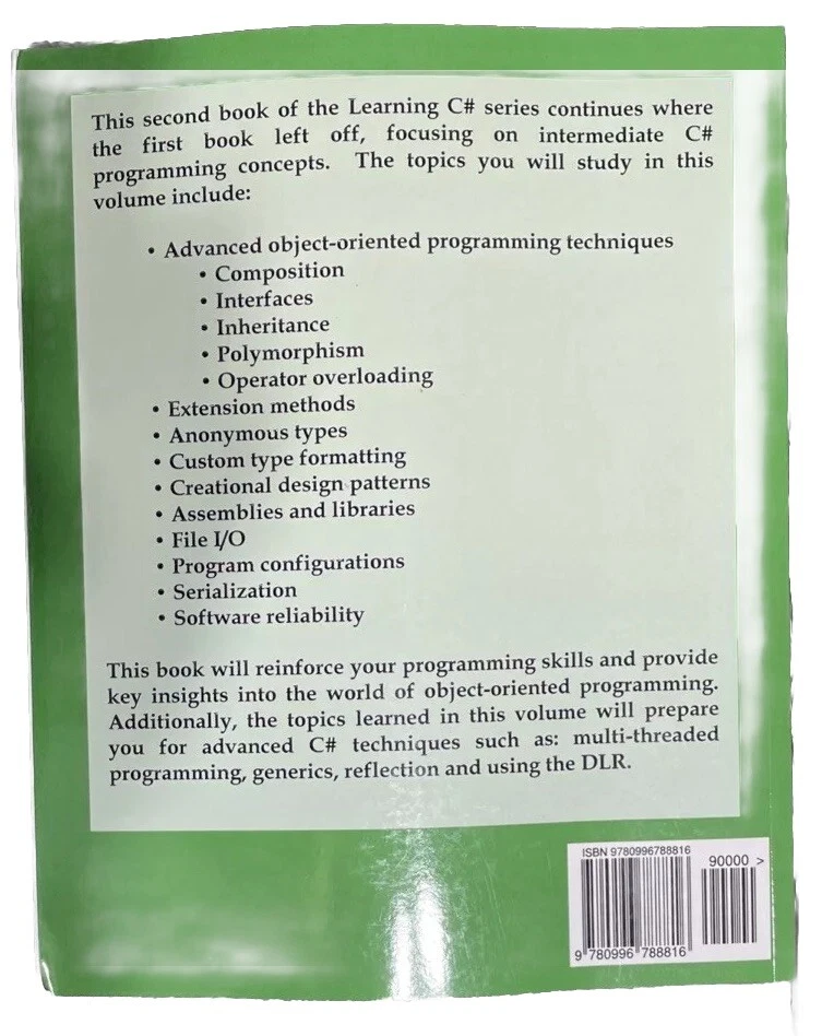 Learning C#: A Practical Approach Volume 2 Paperback - Image 3 of 4